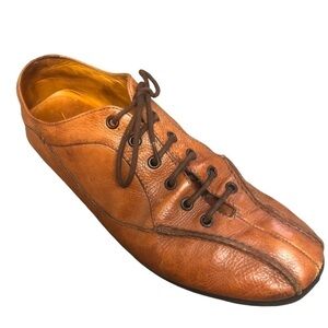 Arfango Firenze Italian All Leather Brown Lace Up Driving Shoes Mens 12 to 12.5